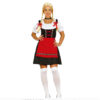 Tirol dirndl jurk zwart rood