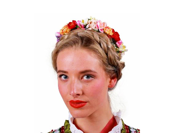 Dirndl bloemen diadeem
