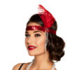 Charleston bandje pailletten rood deluxe