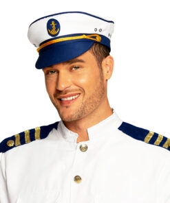 kapiteinspet wit blauw