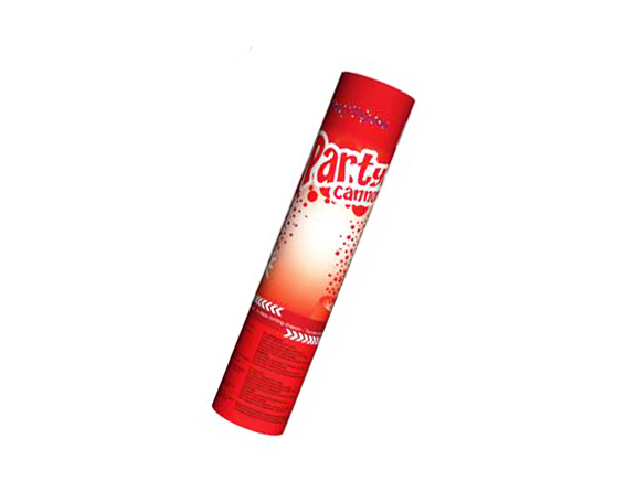 Confettikanon rood