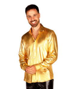Hemd blinkend goud metallic