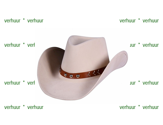 Cowboyhoed beige VERHUUR
