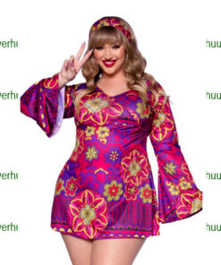 Hippie jurk paars paris hilton +