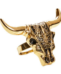 Buffelring western cowboy goud