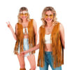 hippie vest cowgirl licht beige