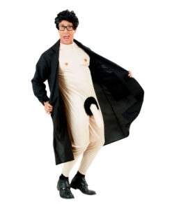 Potloodventer flasher grampa vest en naaktpak