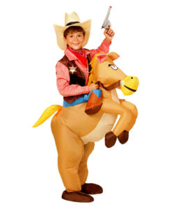 Opblaasbaar paard kostuum kind