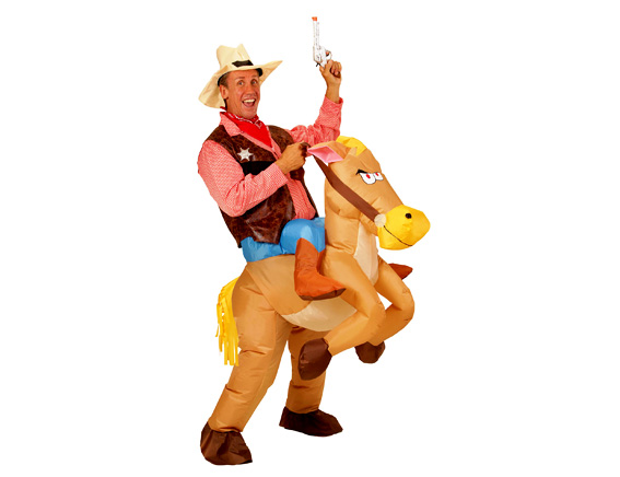 Opblaasbaar paard kostuum volwassenen