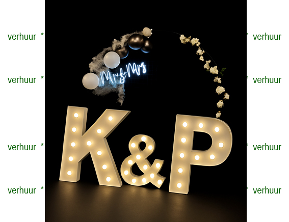 Voorbeeld huwelijksfeest (alle combinaties mogelijk)