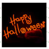 happy halloween    neon lichtgevende plaat  TE HUUR