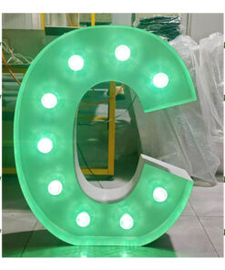 C  Lichtgevende letter/cijfer voorbeeld