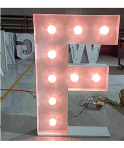 F  Lichtgevende letter/cijfer voorbeeld