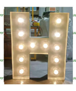 H  Lichtgevende letter/cijfer voorbeeld