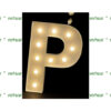 P Lichtgevende letter/cijfer voorbeeld
