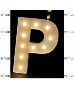 P  Lichtgevende letter/cijfer voorbeeld