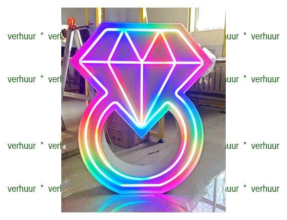 RING symbool Lichtgevende letter/cijfer voorbeeld