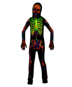 GLOW in the dark skelet kleurrijk