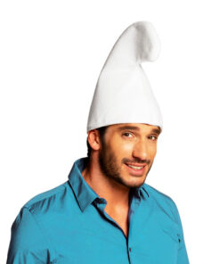 Smurfenmuts wit luxe