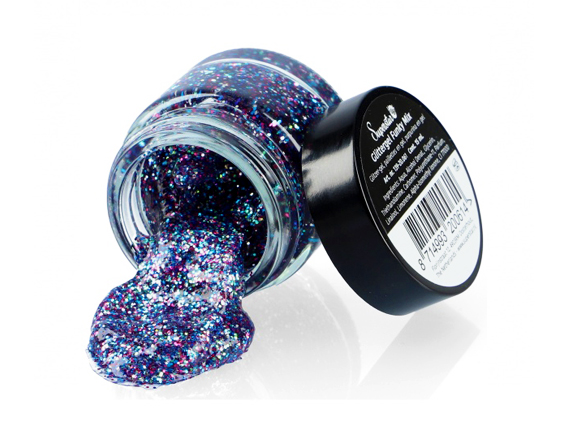 Glittergel paars mix