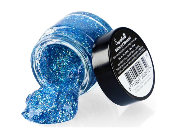 Glittergel onderwater mix blauw