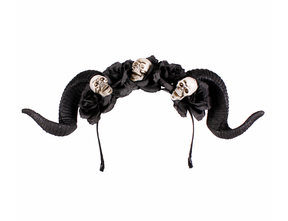 Haarband black devil demon