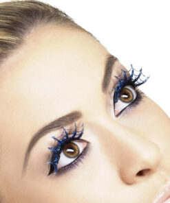 Wimpers spinnenweb blinkend blauw