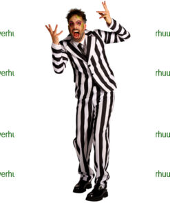 Beetle juice zwart wit kostuum