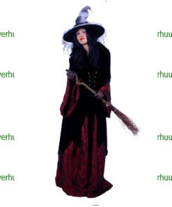 Heks deluxe zwart bordeaux