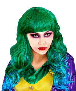 Pruik groen the joker vrouwelijk