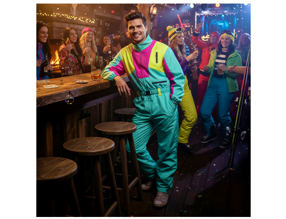 Apres ski jumpsuit UV turquoise