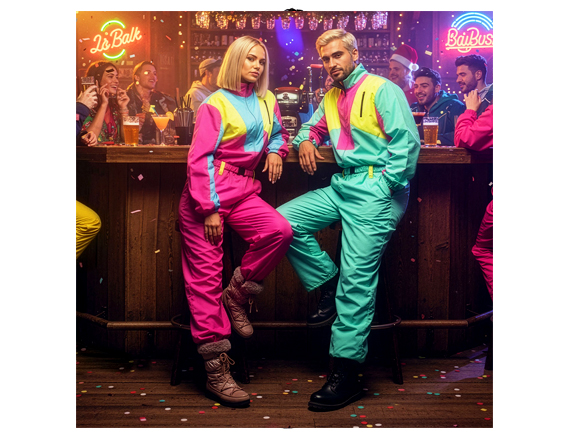 Apres ski jumpsuit UV turquoise - Afbeelding 2