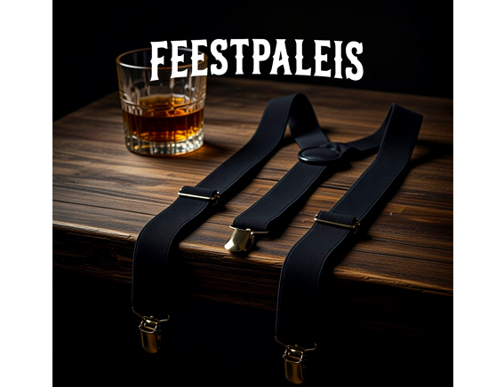 Bretellen zwart effen