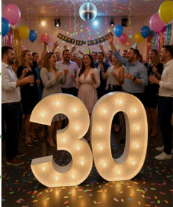 30  Lichtgevende letters combinatie voorbeeld