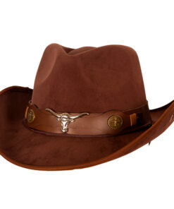 Bruine cowboyhoed buffel bruin luxe