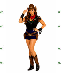Western girl zwart blauw