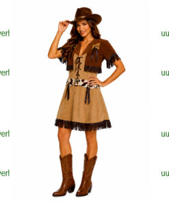Cowgirl bruine jurk