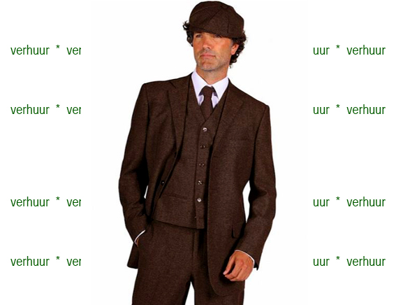 Peaky blinders outfit lange broek bruin