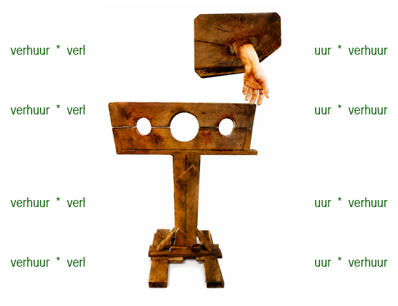 Piraten marteltuig schandpaal