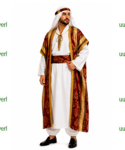Arabisch kleed en toebehoren bruin lang