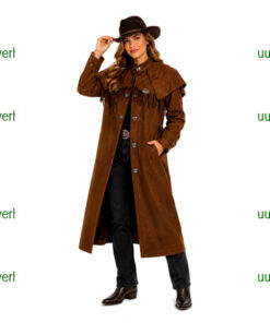Cowgirl vestjurk lang bruin