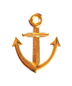 Marine broche anker speld