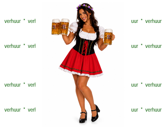 Tirol dirndl rood