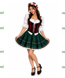 Tirol dirndl groene rok