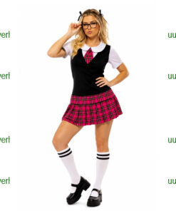 Schoolmeisje uniform roze