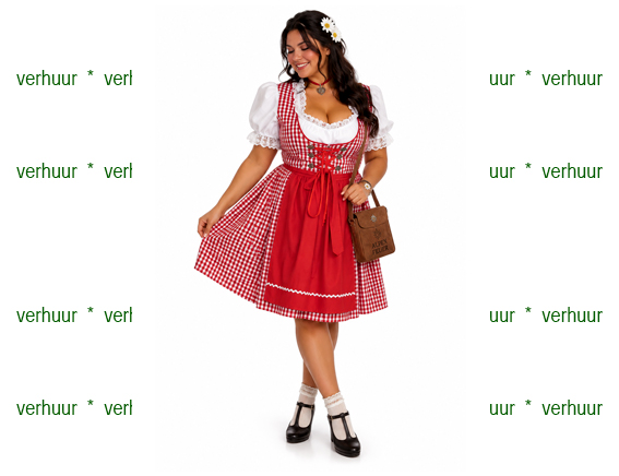 Tirol dirndl red
