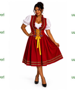 Tirol dirndl folklore rood
