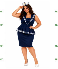 Matroos jurk navy blue