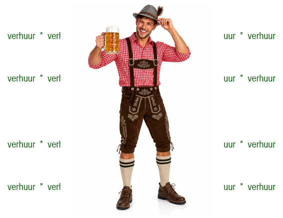 Tiroler donkerbruine lederhose blauw