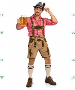 Tiroler lichte lederhose rood